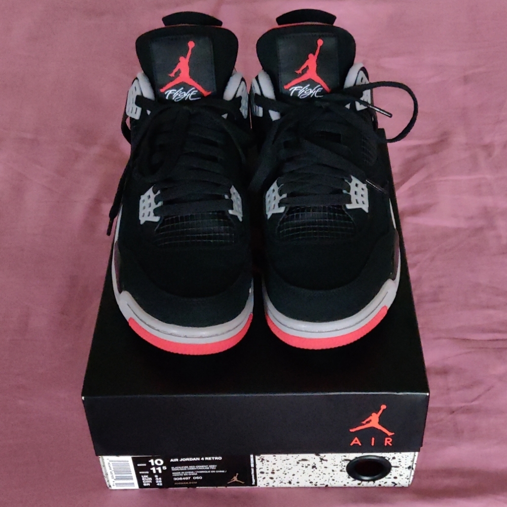 🔥Nike Air Jordan 4 retro Bred 2019🔥